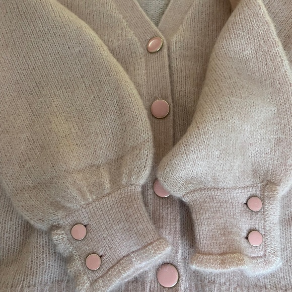 Sezane Mia Cardigan (XS) Soft Pink - Picture 4 of 9